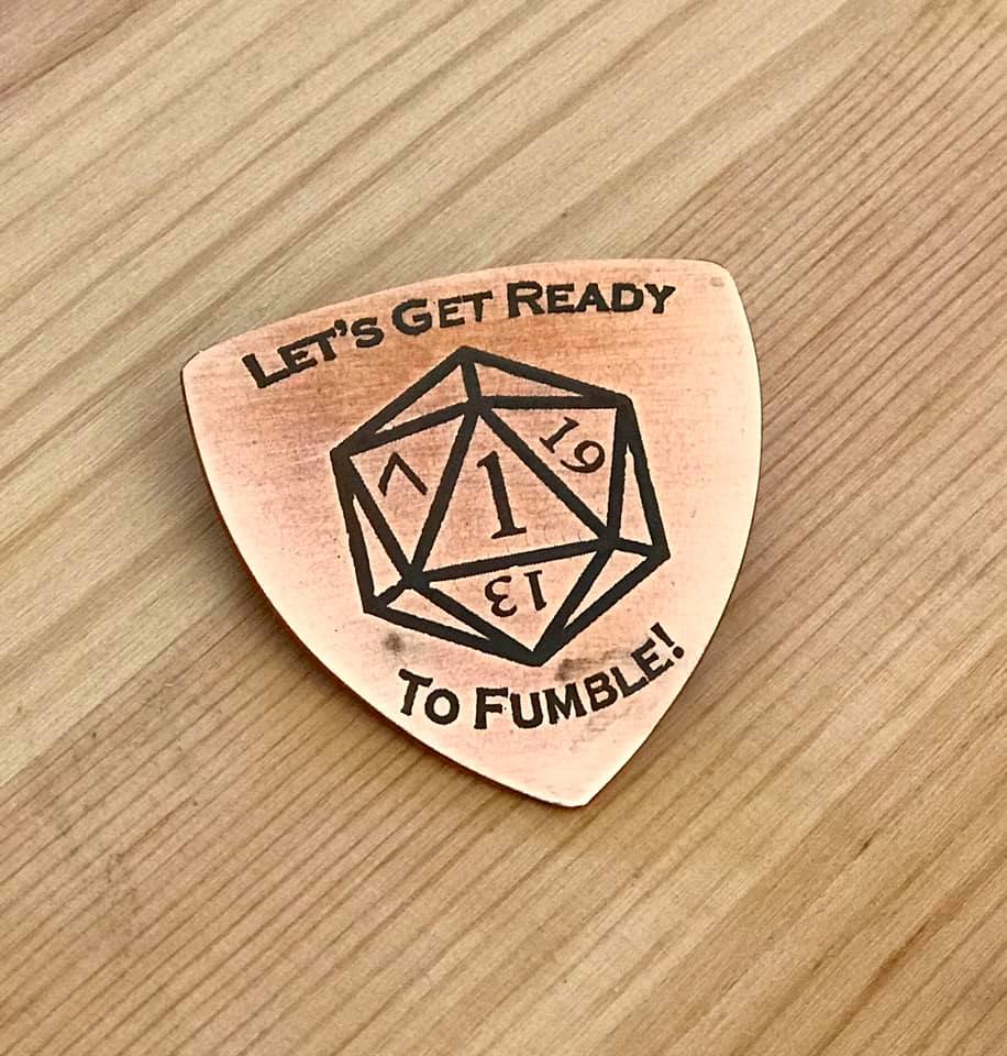 Critical Fumble Medallion Pin