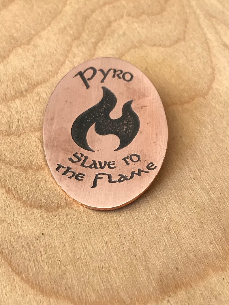 Pyro Medallion Pin