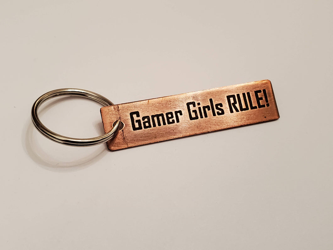 Gamer Girls RULE! - Key Chain