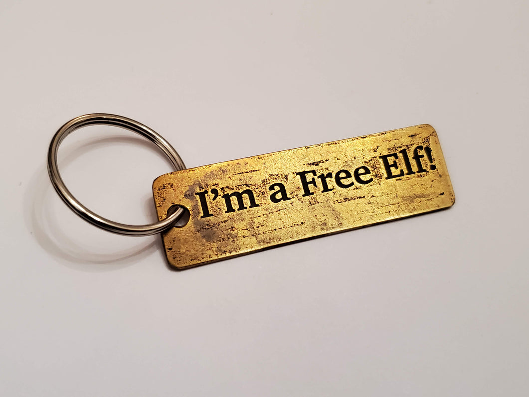 I'm a Free Elf! - Key Chain