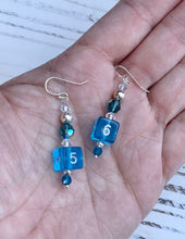 Blue D6 Earrings