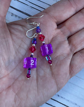 Purple D6 Earrings