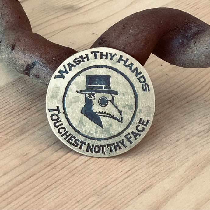 NEW DESIGN Plague Doctor Medallion Pin