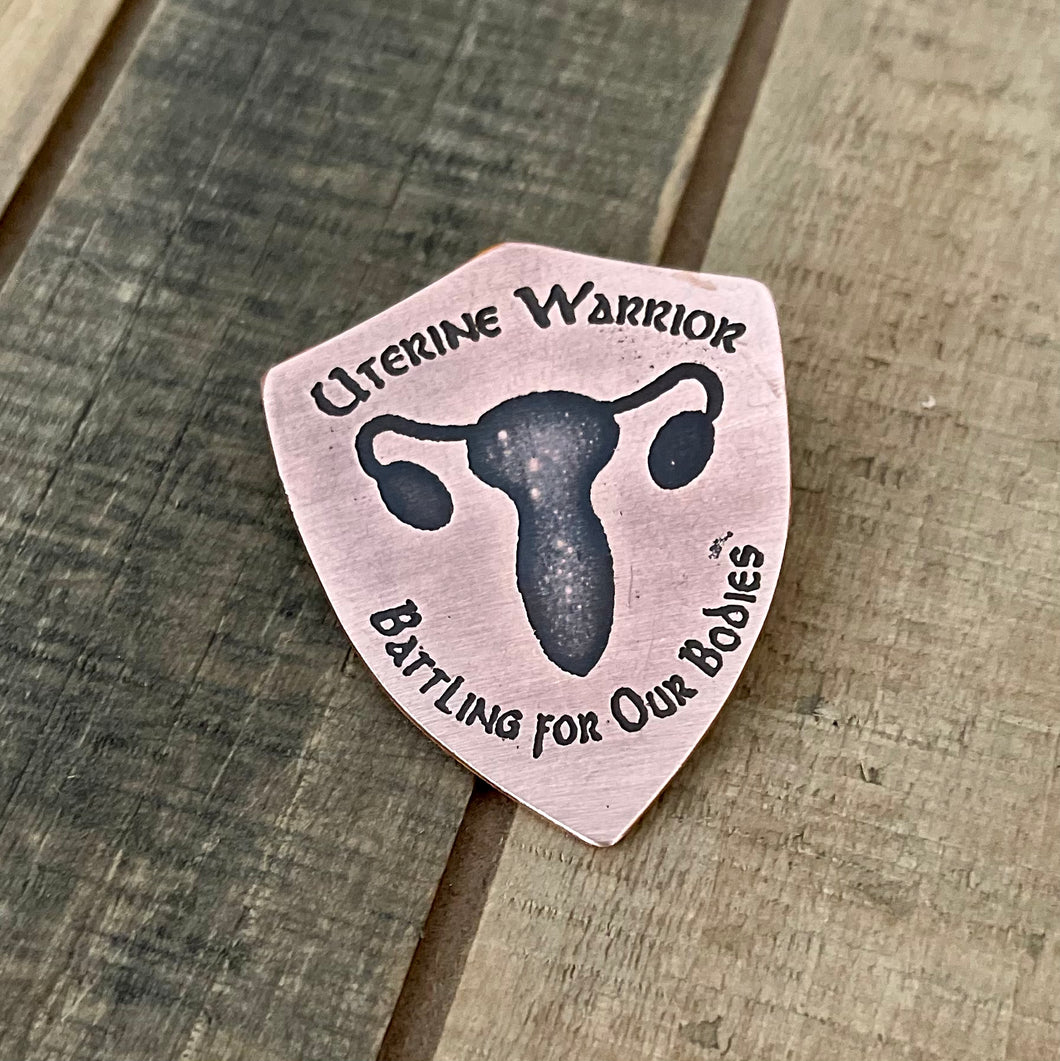 Uterine Warrior - Copper Pin