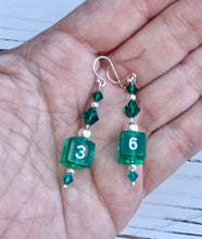 Green D6 Earrings