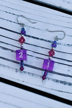 Purple D6 Earrings