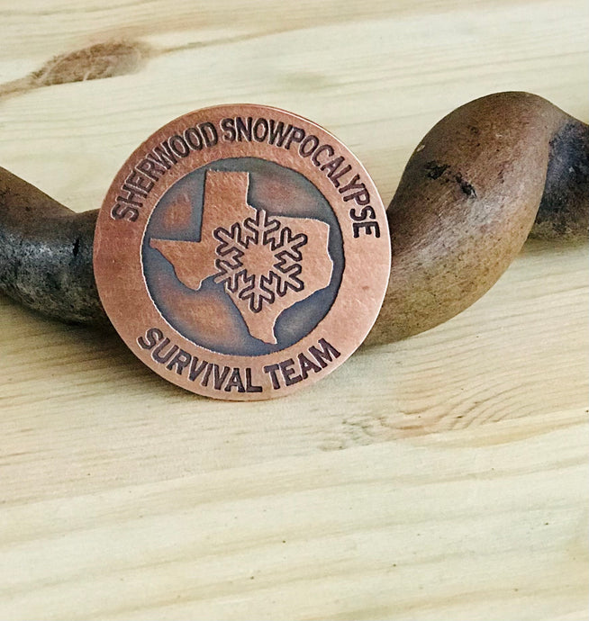Sherwood Snowpocalypse Survival Team - Copper Medallion